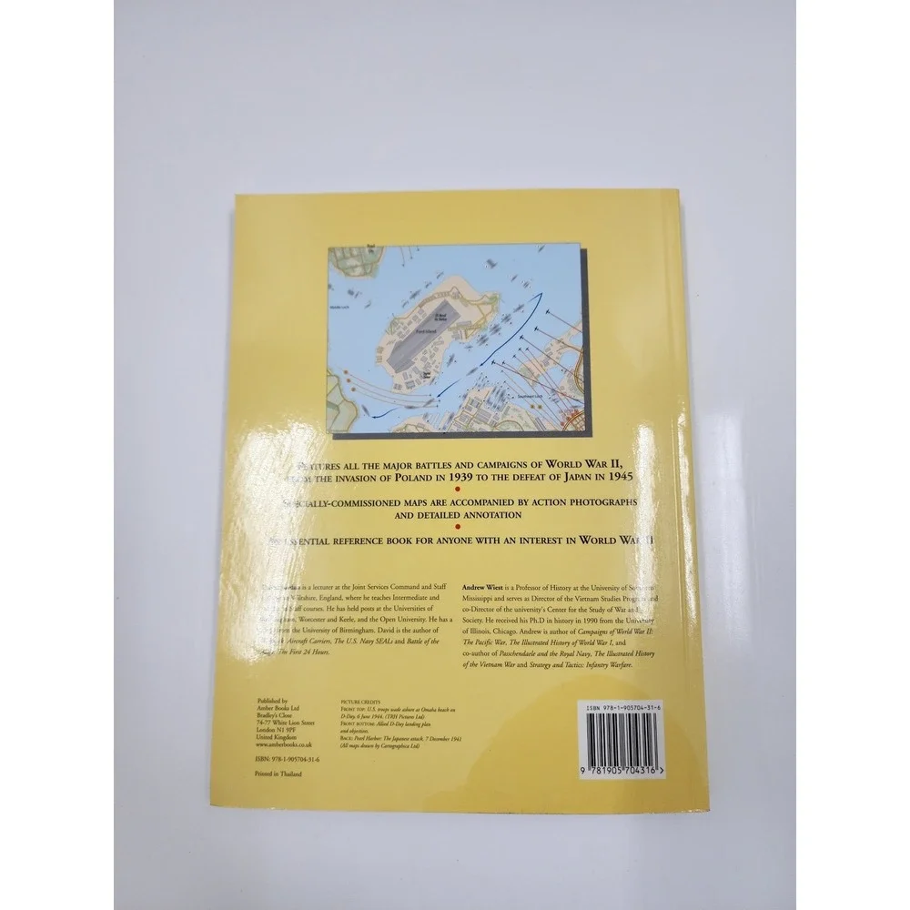 Atlas of World War II David Jordan Andrew Wiest 160 Maps Military History Book